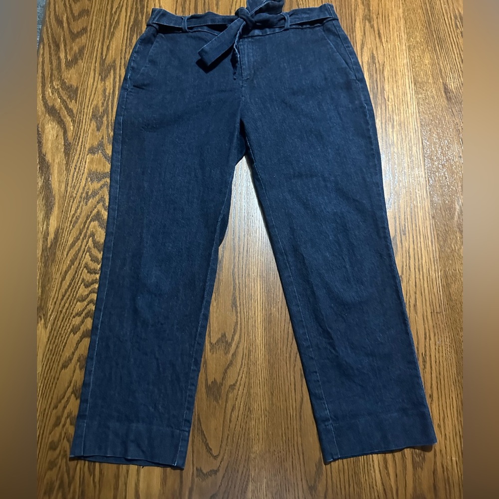Banana Republic‎ Avery Paper Bag jeans dark wash with now size 6 petite